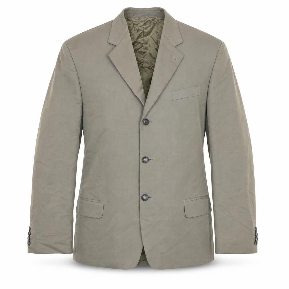 Front view of Pierre Cardin Men's Beige Classic Fit Blazer 44R
