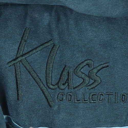 Klass Blue Suede Women's L Coat with Zipped Pockets