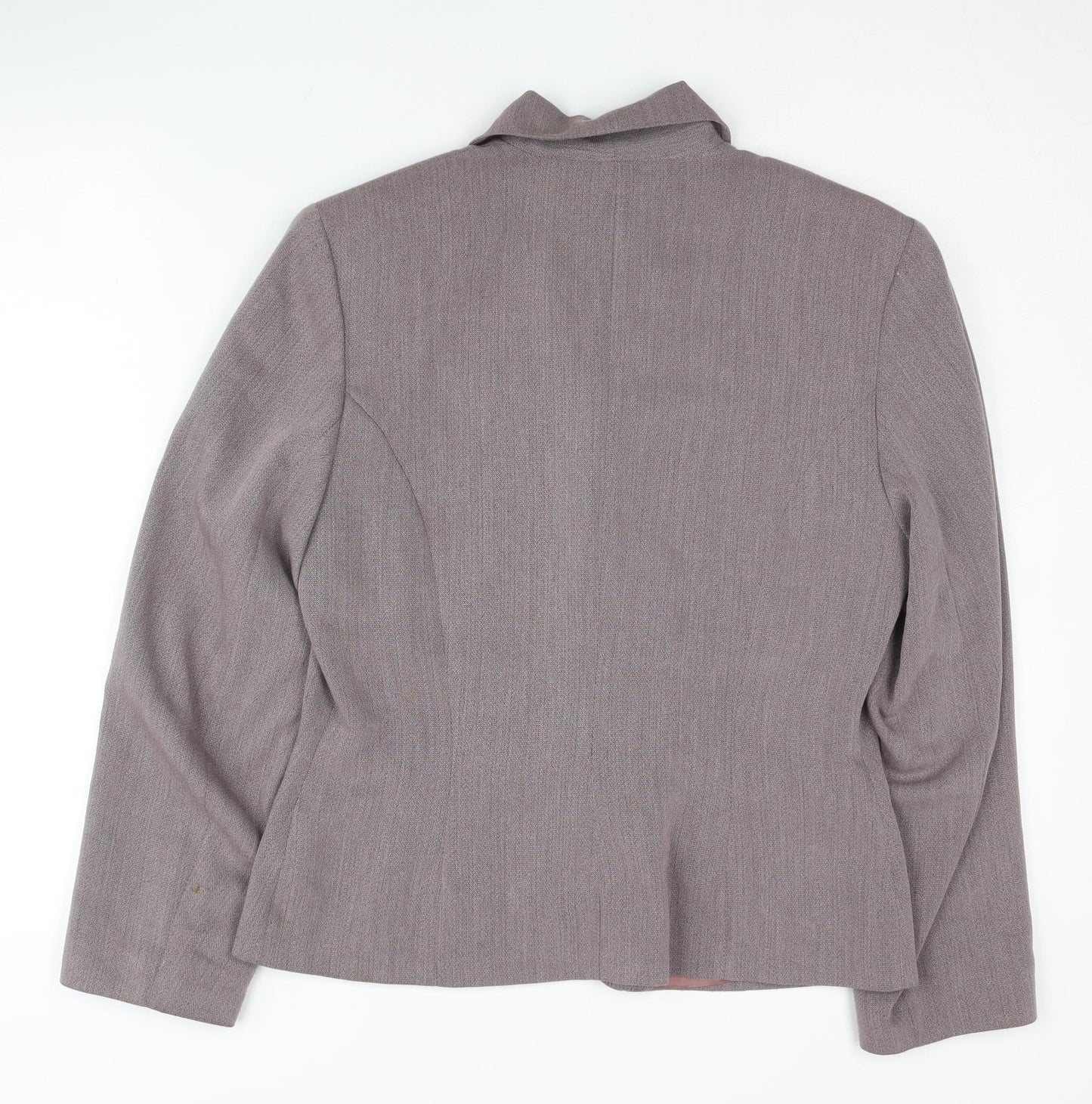 River Island Grey Women's Blazer, Size 12, Notch Lapel, Lined