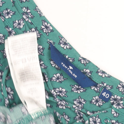 Tom Tailor Women's Green Floral Blouse, Size 12