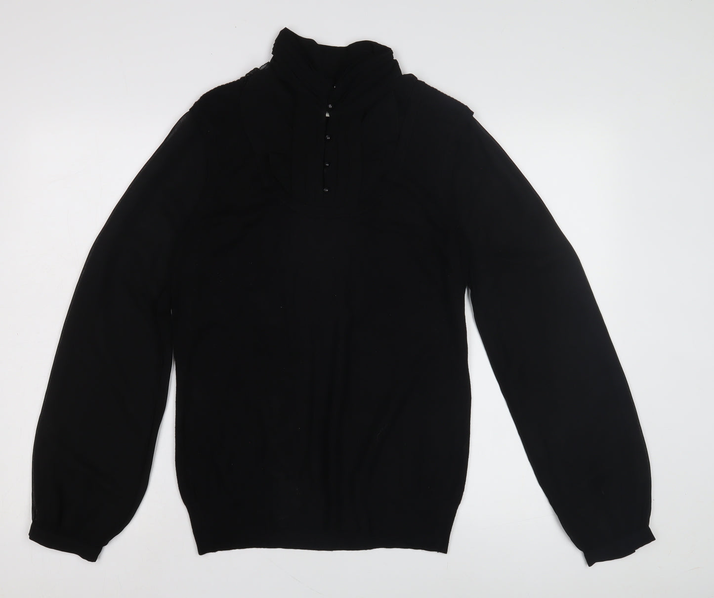 Next Women's Black Long Sleeve Jumper Size 14
