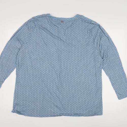 Limited by Tchibo Women's Blue Geometric Blouse Size 20