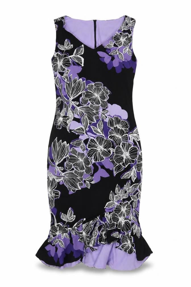 Front view of Frank Lyman Women's Multicoloured Floral Sheath Dress, size 10