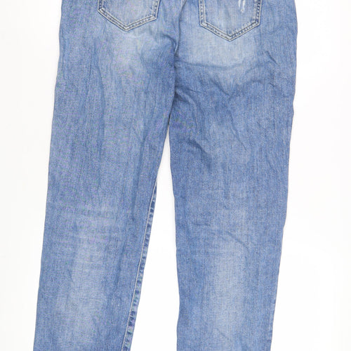 White Stuff Blue Boyfriend Jeans, Size 8, Women’s, Distressed