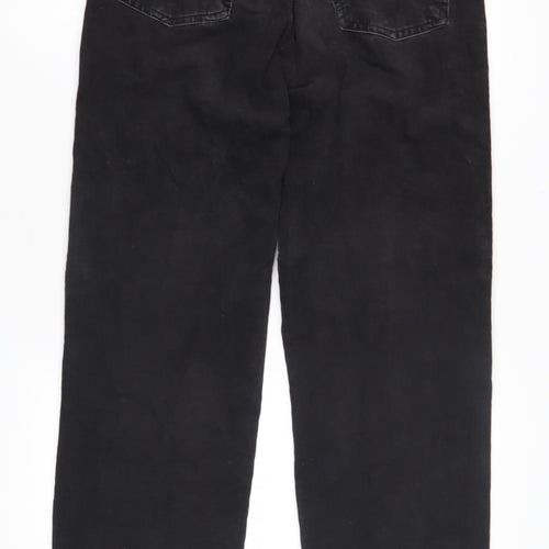 Next Men's Black Relaxed Fit Trousers 32L