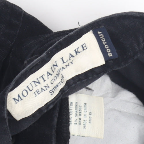 Mountain Lake Women's Black Bootcut Trousers Size 16