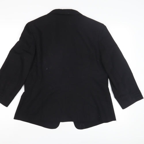 Black M&S Women Blazer Size 14, Regular Fit