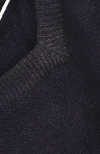 James Meade Men’s Black Wool Pullover Jumper - Size L