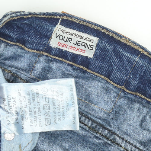 Vour Jeans Boys Blue Straight Leg Denim Jeans M
