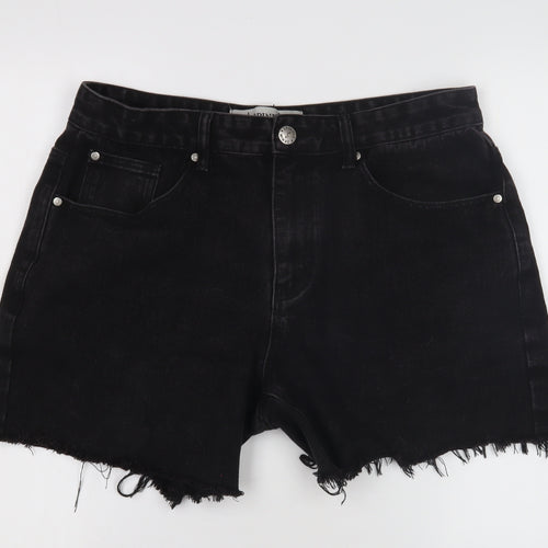 Spindle Women's Black Cut-Off Denim Shorts Size 8