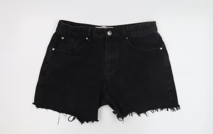 Spindle Women's Black Cut-Off Denim Shorts Size 8