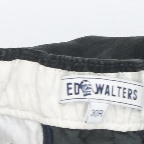 Ed Walters Boys Black Corduroy Trousers - Size S, Relaxed Fit