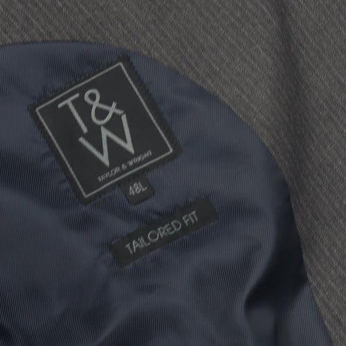 Taylor & Wright Men's Grey Blazer 48L Regular Fit Jacket