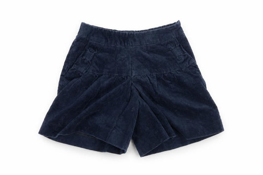 Front view of Nicholas & Bears unisex baby blue corduroy shorts 12m