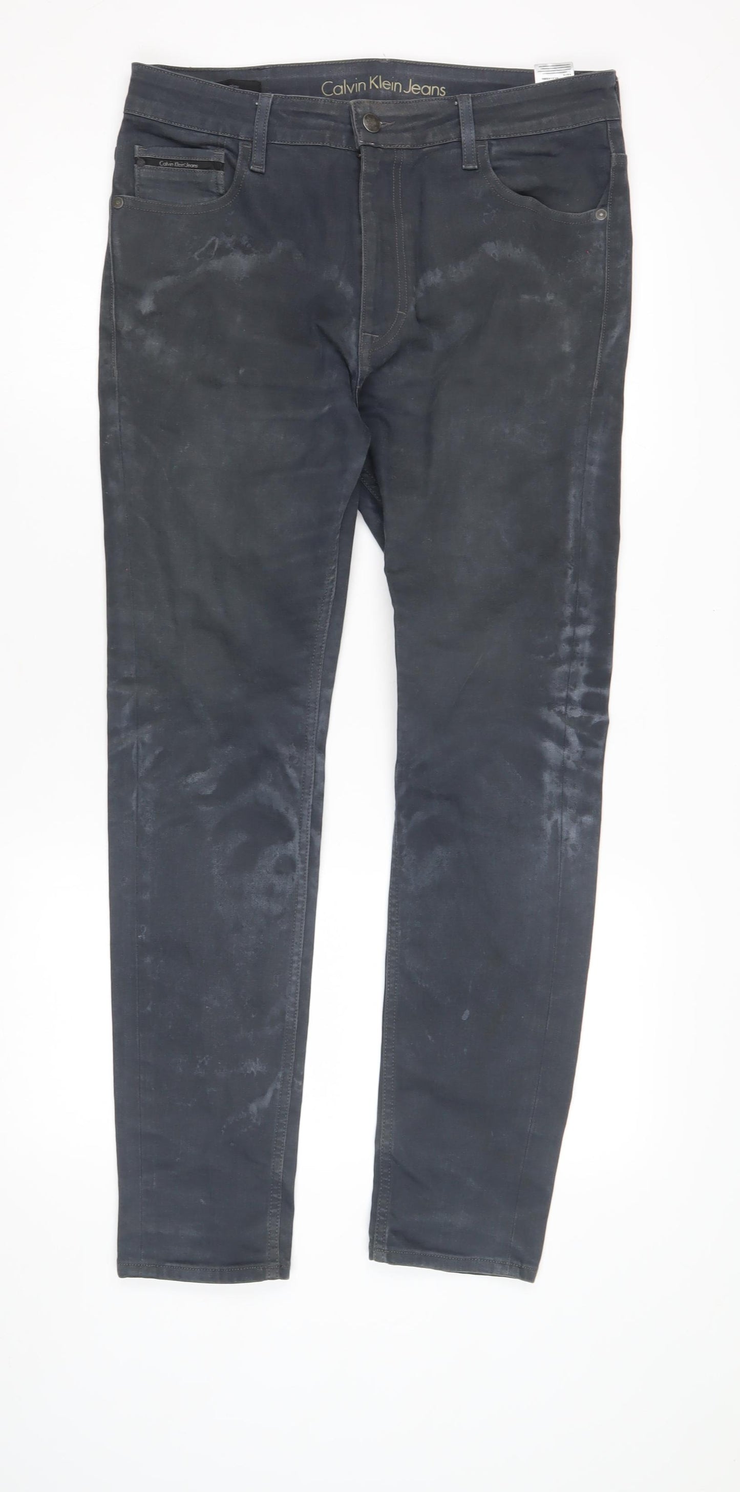 Calvin Klein Men's Black Straight Jeans Size 32