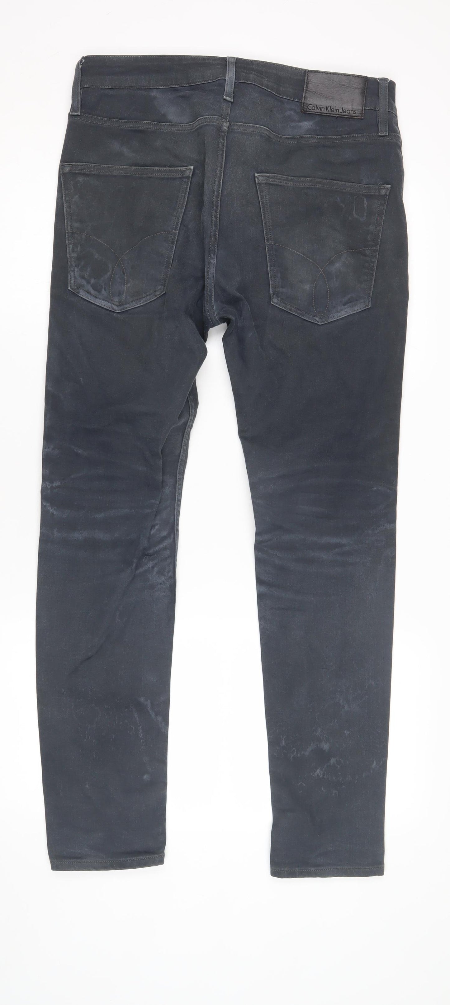 Calvin Klein Men's Black Straight Jeans Size 32