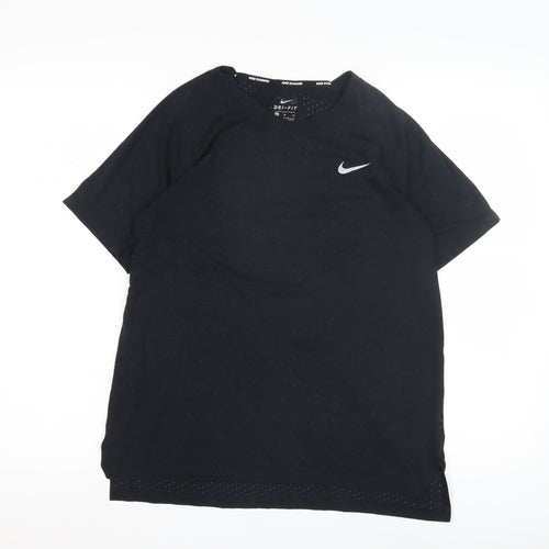 Nike Black Dri-FIT Running T-Shirt, M, Unisex Adults