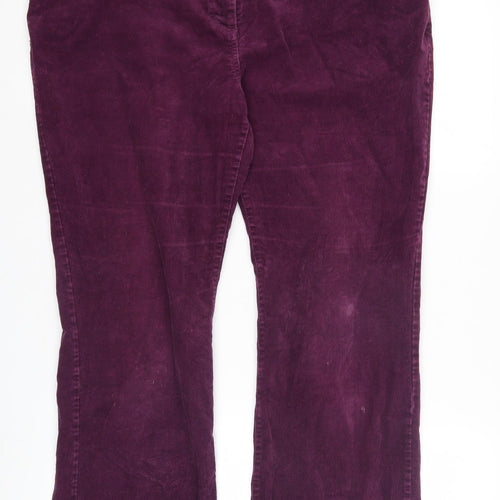 Boden Purple Corduroy Women's Trousers, Size UK 11