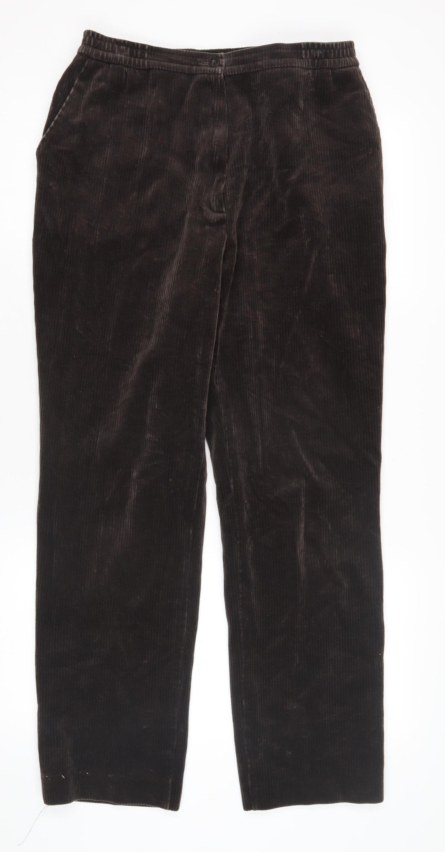 Finnkarelia Women's Black Corduroy Trousers Size 10