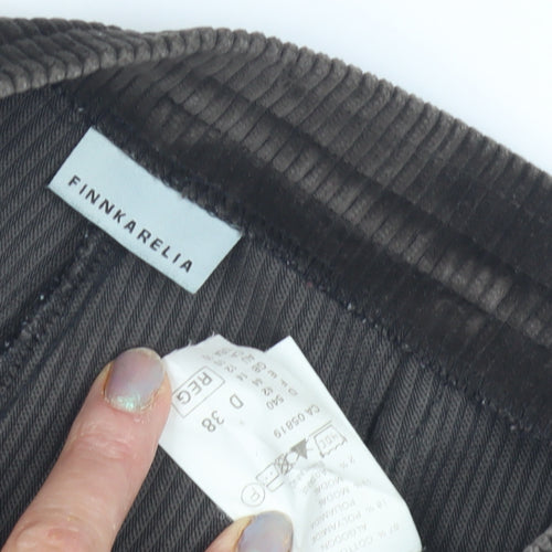 Finnkarelia Women's Black Corduroy Trousers Size 10