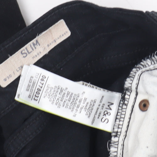Marks and Spencer Women's Black Slim Jeans Size 30
