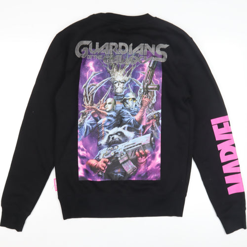 Marvel Women's XS Black Pullover Sweatshirt