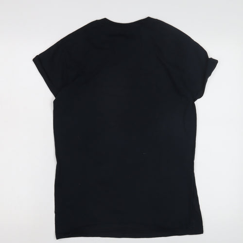 Miss Selfridge Women's Black Graphic T-Shirt, Size S