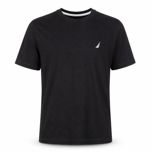 Nautica Men's Black Pyjama Top S Crew Neck