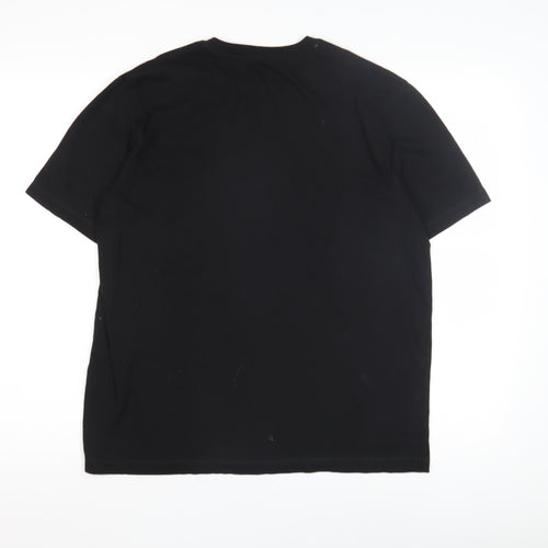 Nautica Men's Black Pyjama Top S Crew Neck