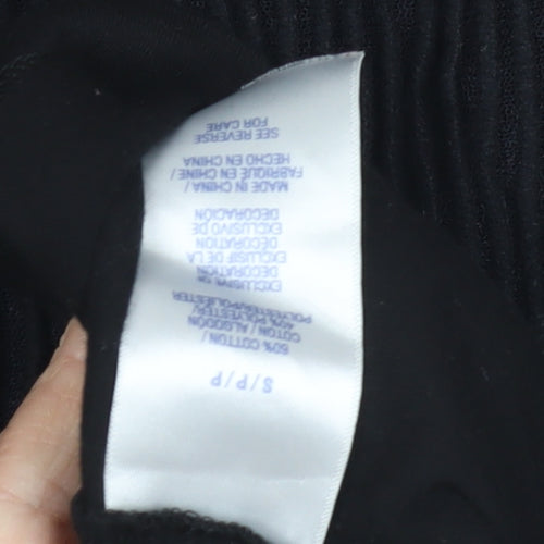 Nautica Men's Black Pyjama Top S Crew Neck