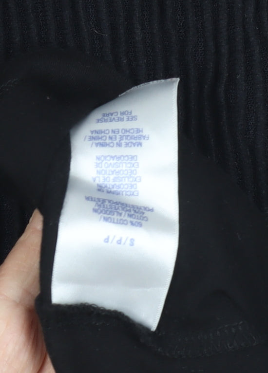 Nautica Men's Black Pyjama Top S Crew Neck