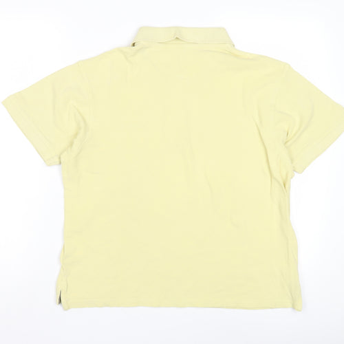 Pierre Cardin Yellow Polo Shirt Size S Unisex Adults