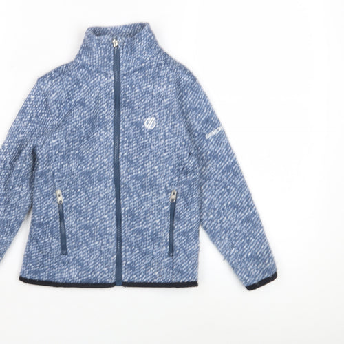 Dare2B Boys Flecked Blue Jacket, Size 5-6 Years, Zip Closure