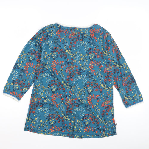 Brakeburn Women’s Floral 3/4 Sleeve Cotton Top, Size 8