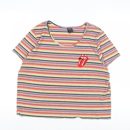 The Rolling Stones Women's Multicoloured T-Shirt Size 20