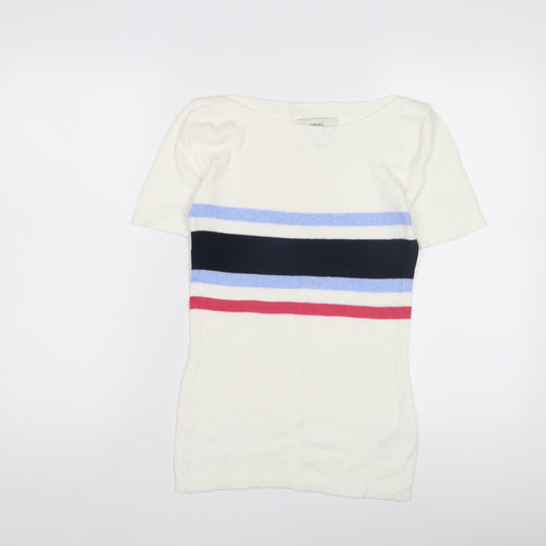Next Women's Multicoloured Striped Jersey T-Shirt