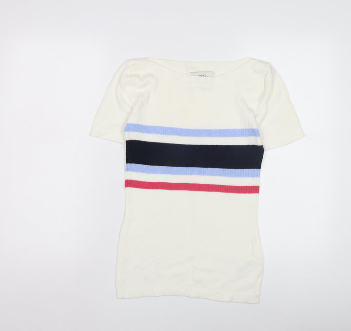 Next Women's Multicoloured Striped Jersey T-Shirt