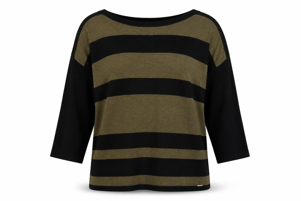 Front view of Great Plains Women's Striped jumper S