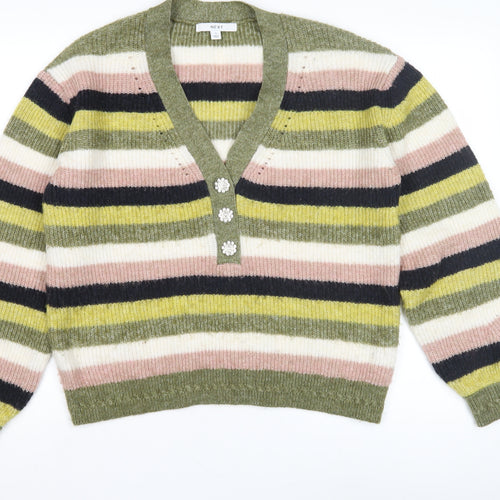 Next Women's Multicoloured Striped Cardigan S