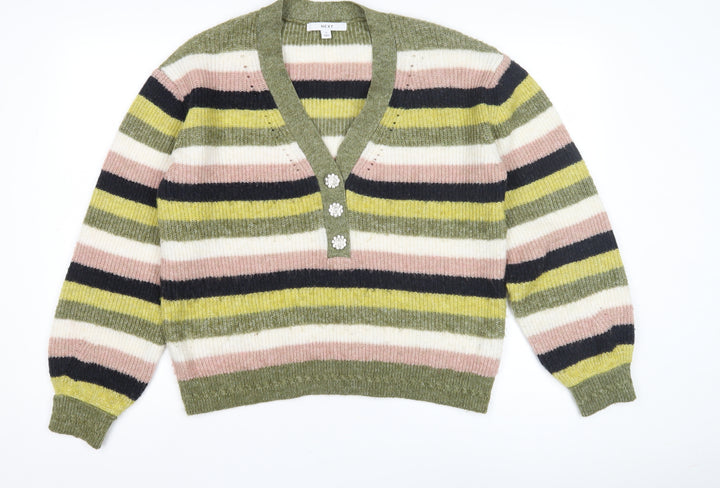 Next Women's Multicoloured Striped Cardigan S