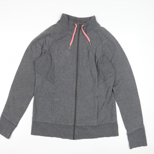 Nine Savannah Miller Women's Grey Zip Jacket L Casual Fit