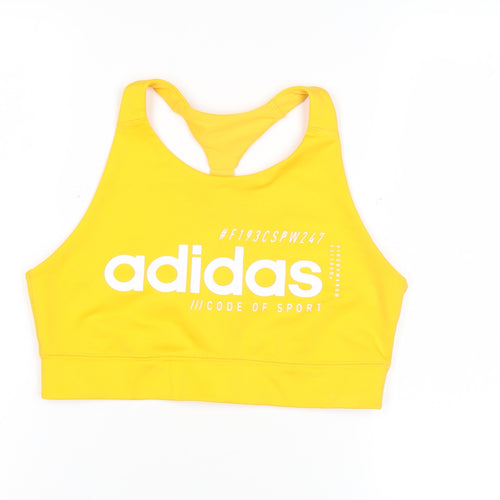 Adidas Women's Yellow Tank Top M Athletic Fit