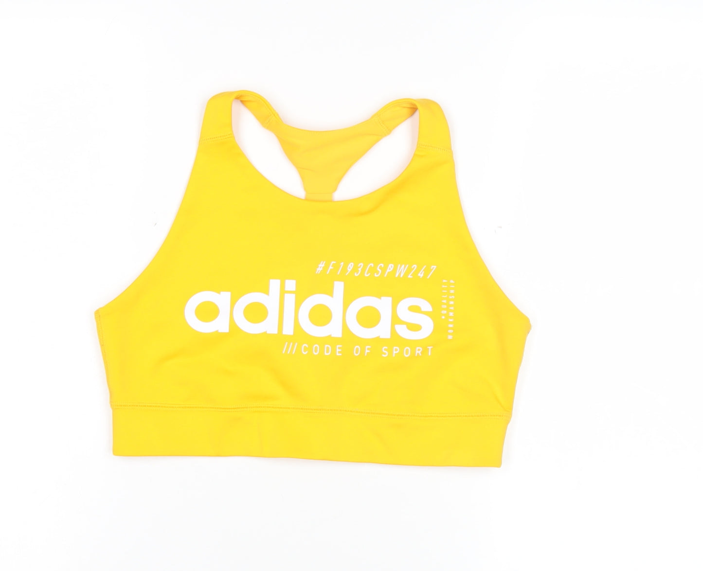 Adidas Women's Yellow Tank Top M Athletic Fit