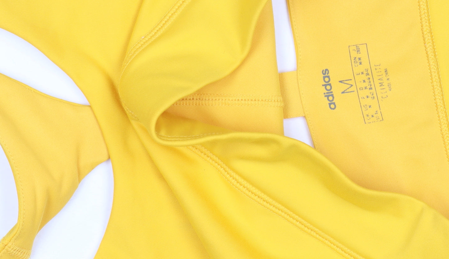 Adidas Women's Yellow Tank Top M Athletic Fit