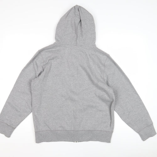 Converse Boys Grey XL Full Zip Hoodie with Logo