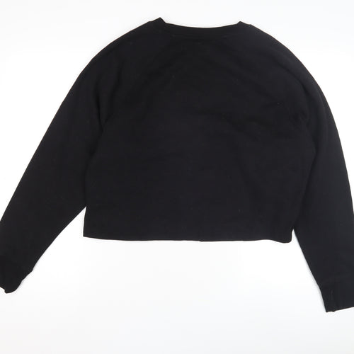DKNY Women's Black Pullover Logo Sweatshirt - M