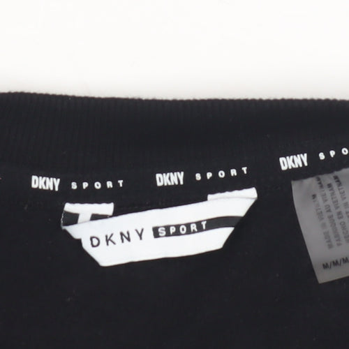 DKNY Women's Black Pullover Logo Sweatshirt - M
