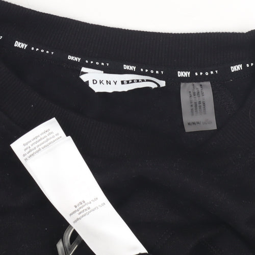 DKNY Women's Black Pullover Logo Sweatshirt - M