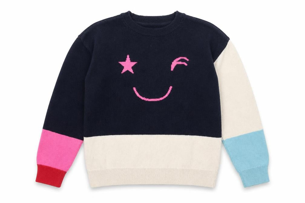 Front view of Gap Kids Multicoloured Fun jumper for girls’ m