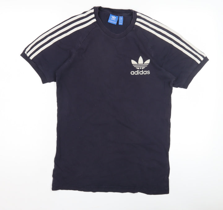 Adidas Men's Black S Logo T-Shirt, Short Sleeve